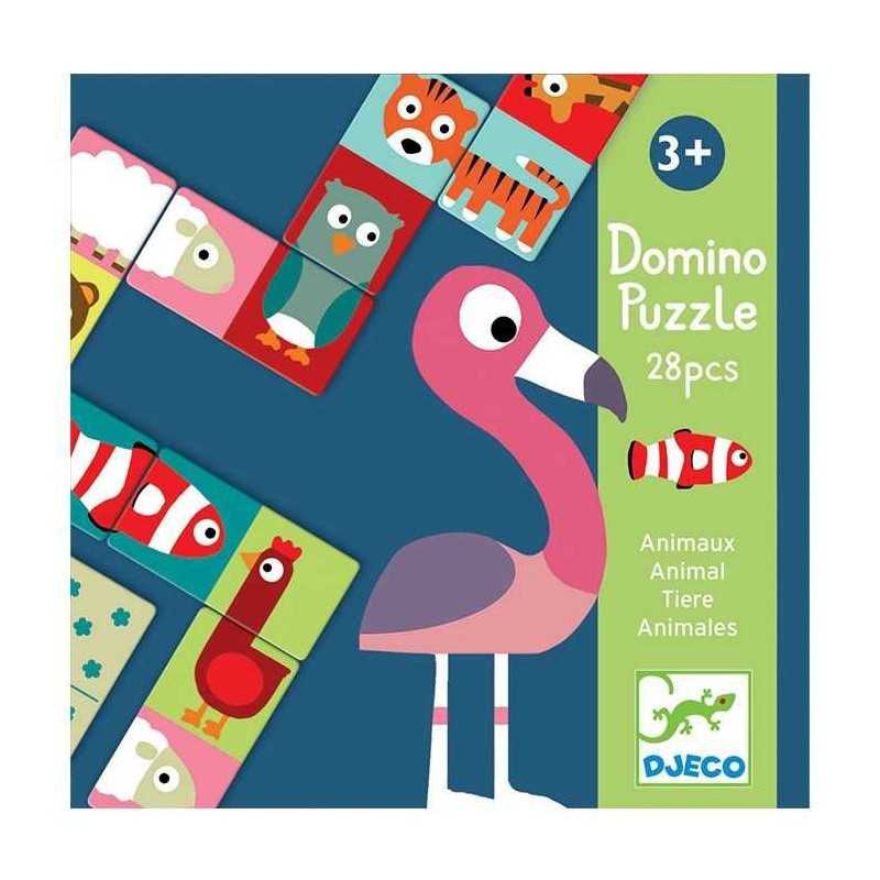  DOMINO PUZZLE 28 PCS ANIMALI